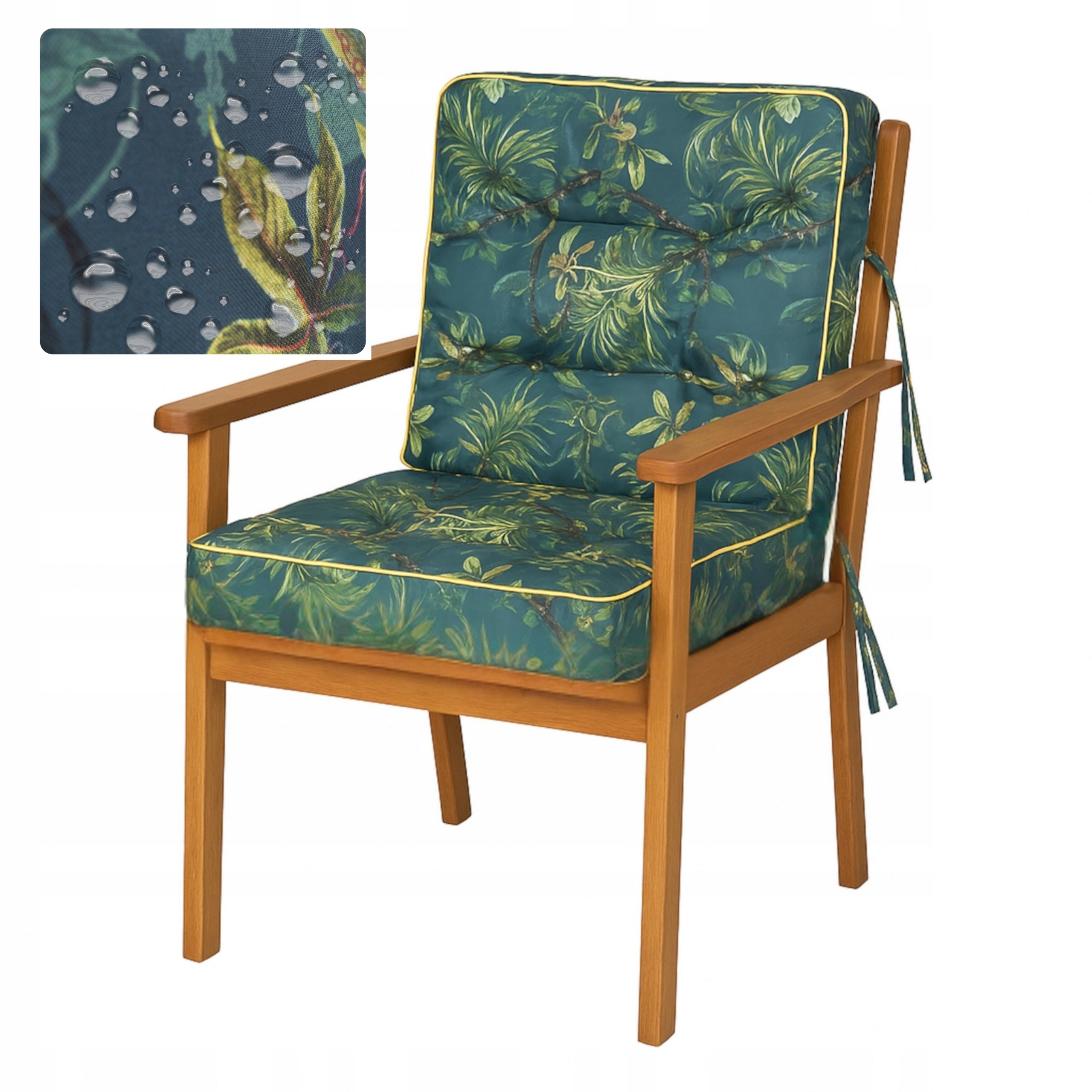 Polštář na zahradní židli Poduška na houpačku Zahradní Lehátko šířka 50 cm