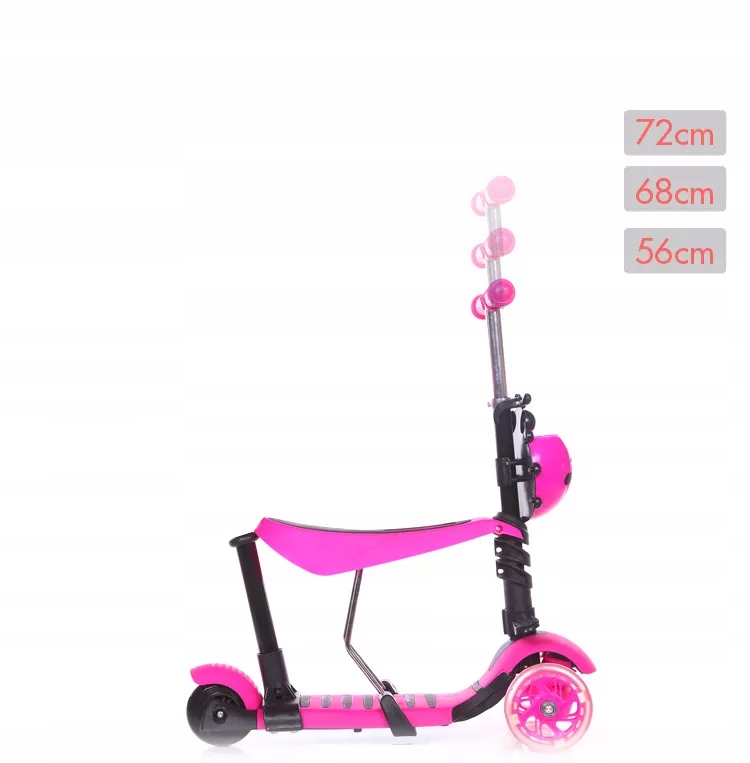 HULAJNOGA TRÓJKOŁOWA BALANSOWA BIEDRONKA 3w1 LED Kod producenta W076sc