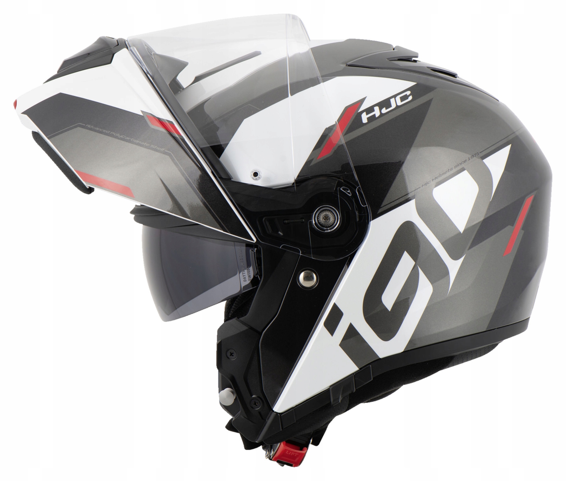 HJC I90 AVENTA Kask Motocyklowy Motor Integralny Sportowy r. L Kolor biały czarny czerwony szary