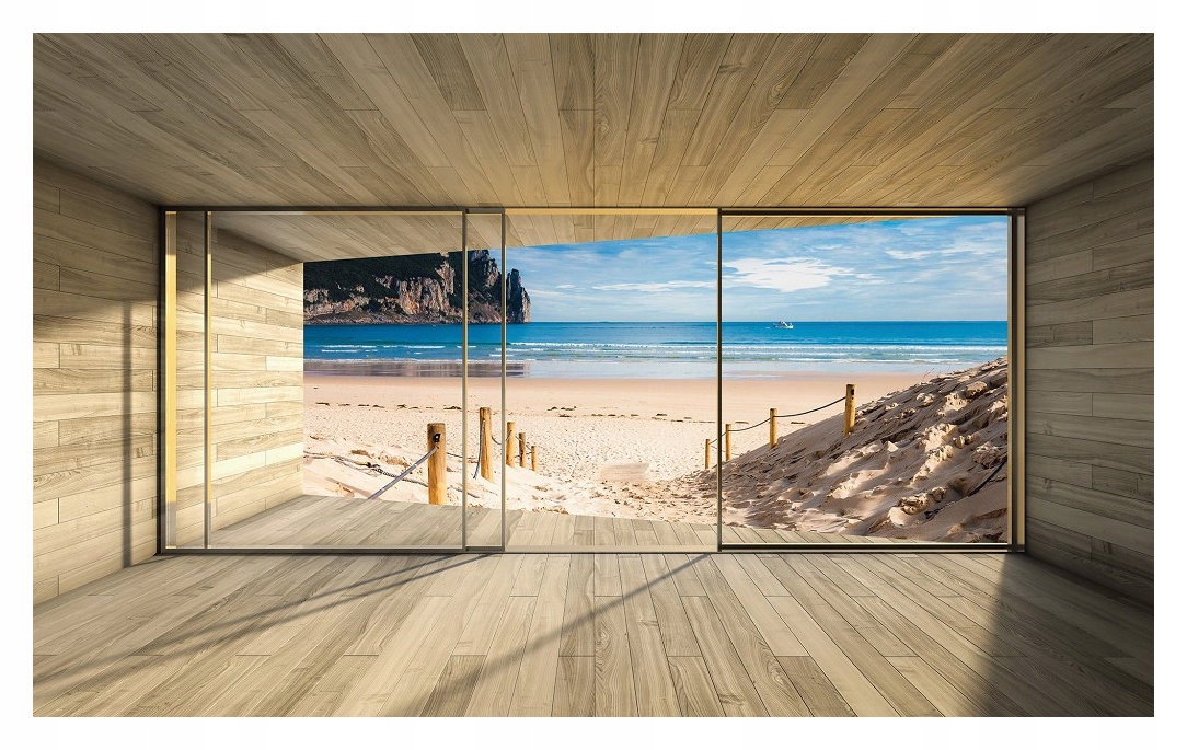 Fototapeta Pláž More Nebo Plachetnica Relax 368x254 vinylová lepidlo