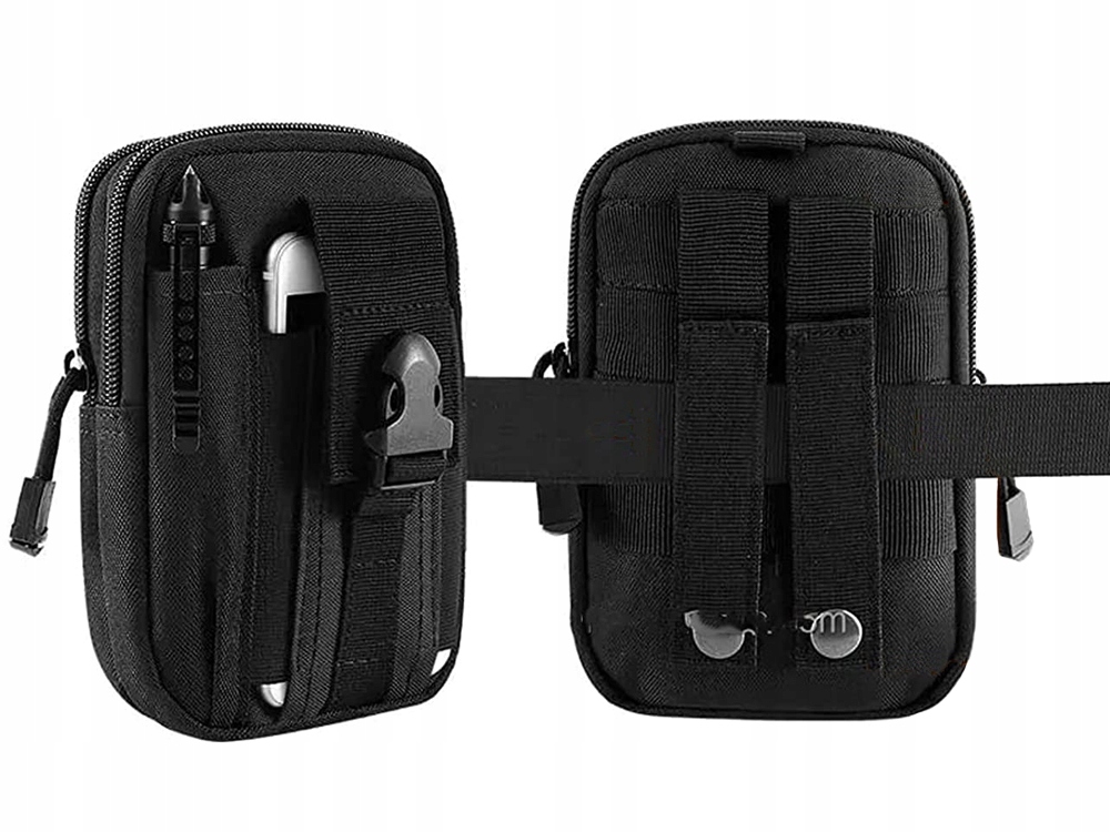 MILITARNA SASZETKA WOJSKOWA CZARNA WODOODPORNA SOLIDNY PASEK PAS SURVIWAL Rodzaj do paska