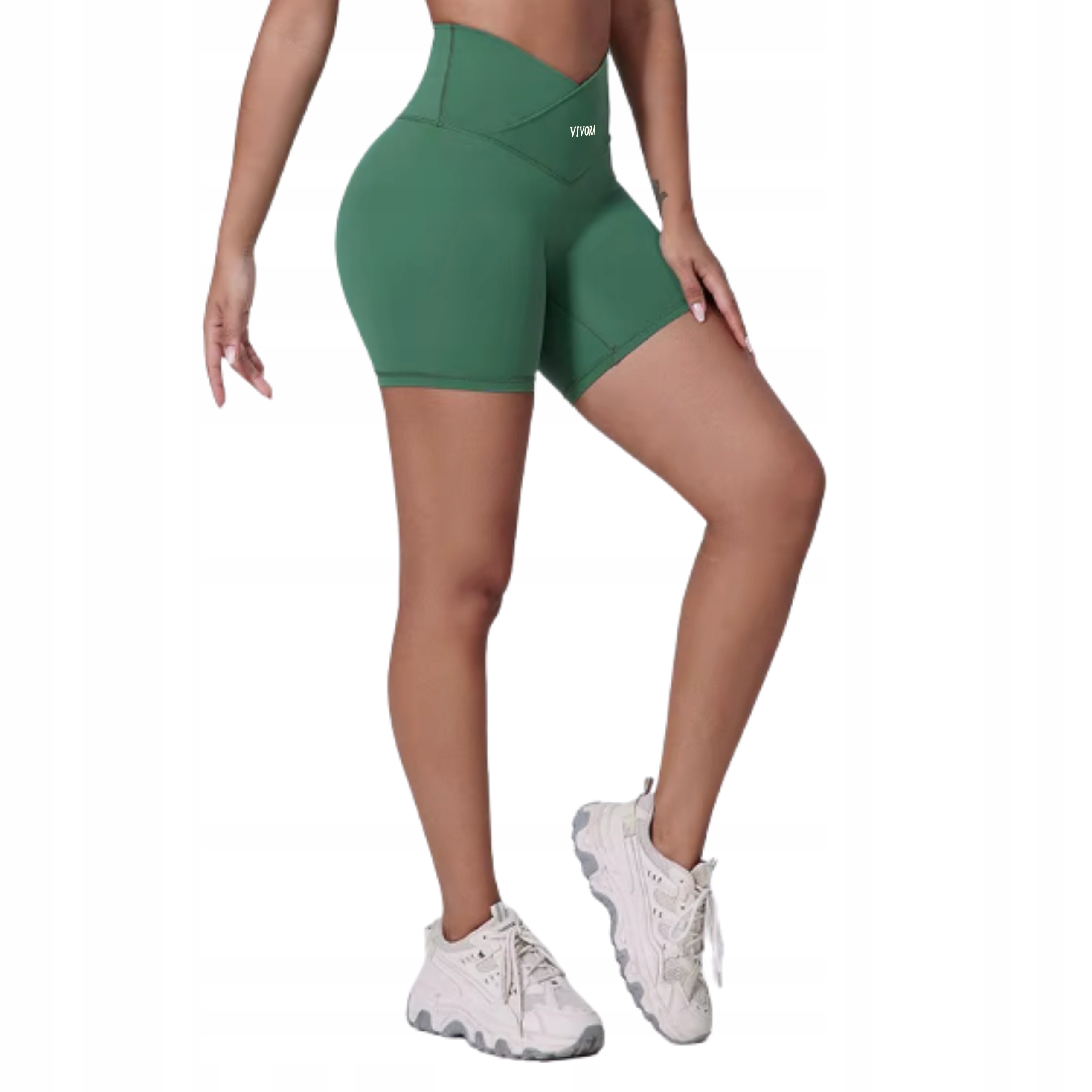 Vivora Hourglass Kraťasy S Vysokým Pasem, Smaragdová Barva, L