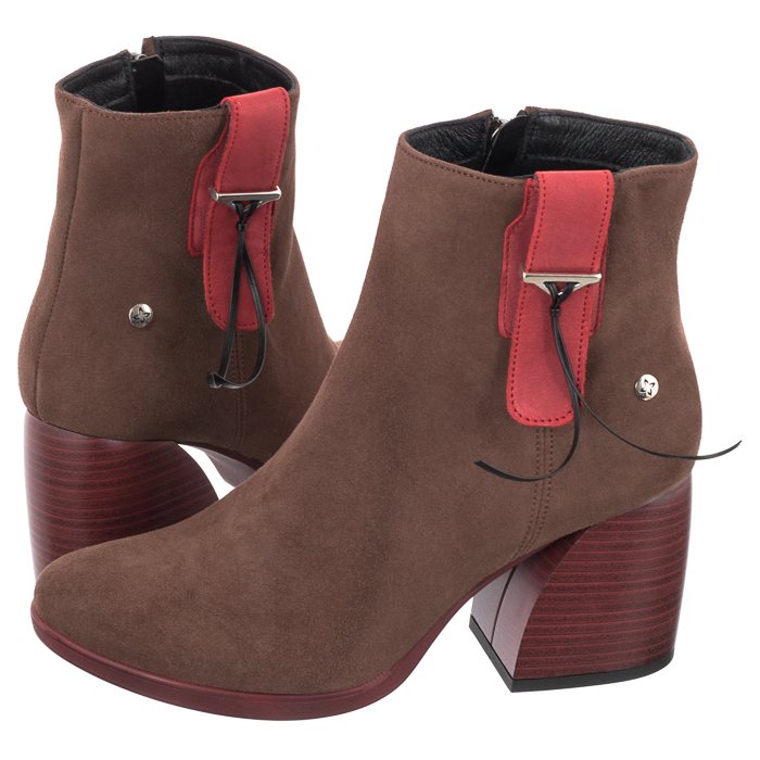 Buty Damskie Botki Maciejka Brązowe 05229-23