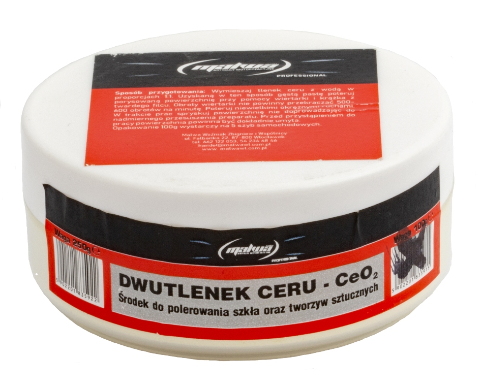 

Dwutlenek ceru pasta do polerowania szyb szkła 250