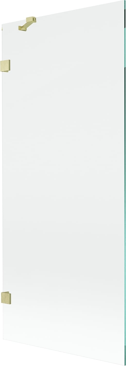 Mexen Lunar vanová zástěna jednokřídlová 80 x 150 cm, transparentní, zlatá