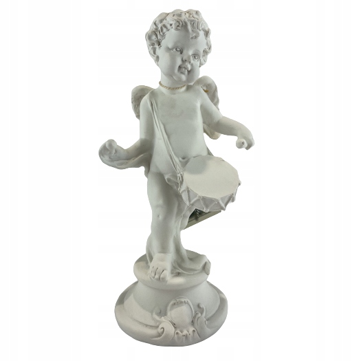 FIGURA ANIOŁ Z INSTRUMENTEM Z BĘBNEM 22CM