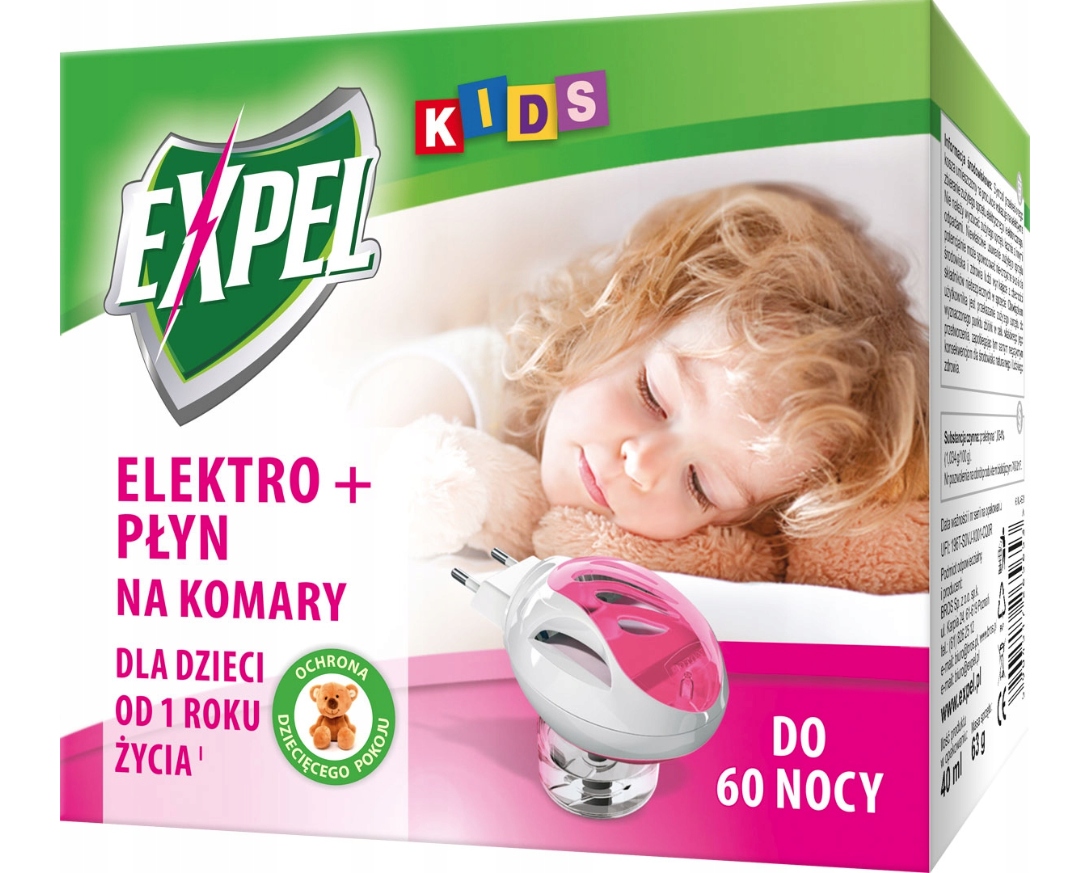 

Expel Kids 60 nocy Elektrofumigator płyn