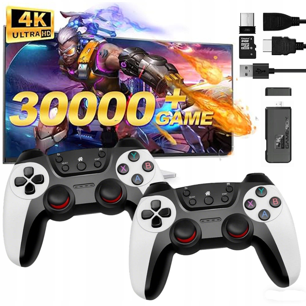 Bezprzewodowa Hdmi Konsola Do Gier Podwójna Bitwa 30000+GIER 64G