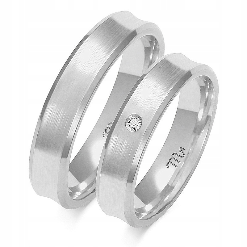 Svatební snubní prsten z bílého zlata 585, rok 29 30 31, pro nevěstu