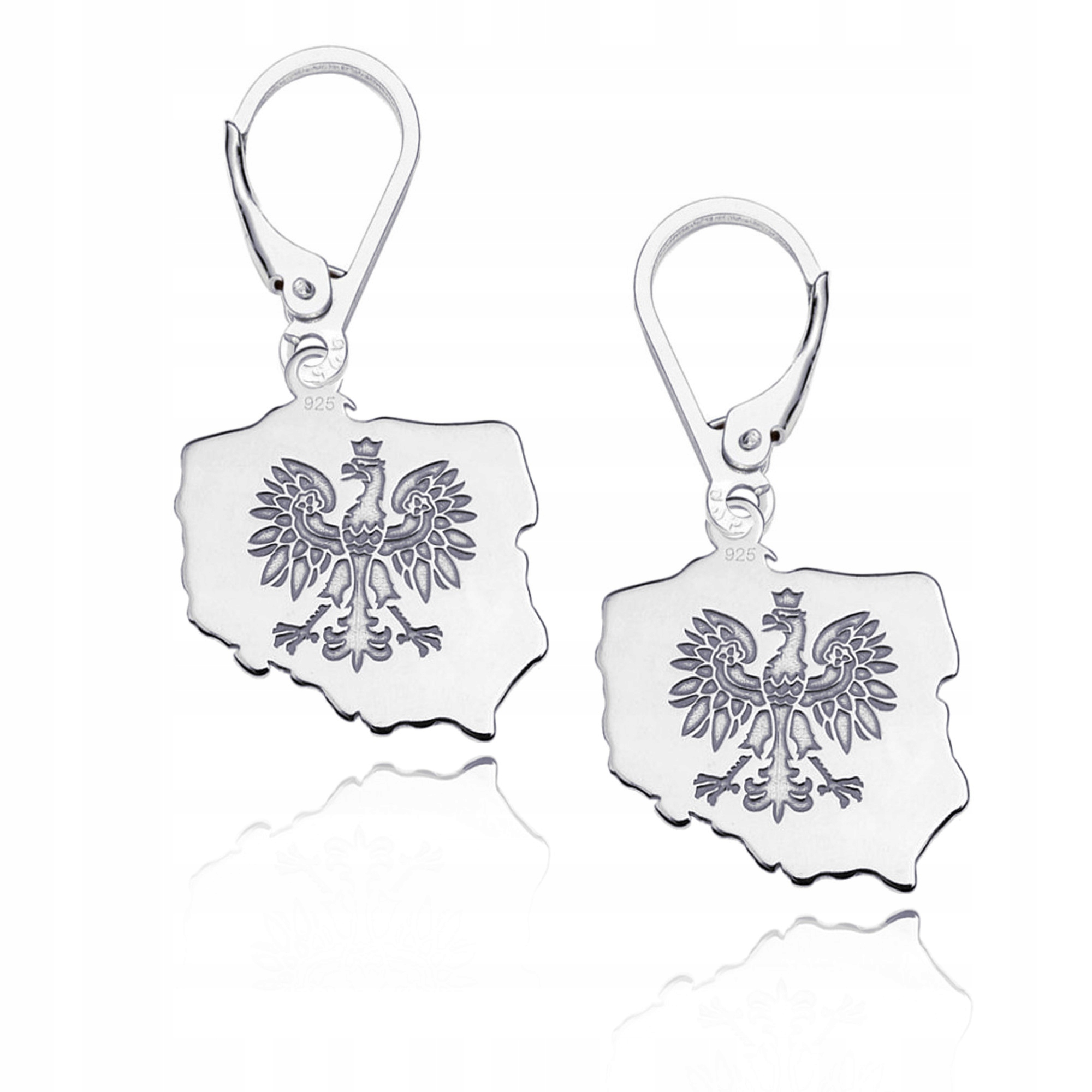 

Srebrne Kolczyki Polska Orzeł Godło srebro 925