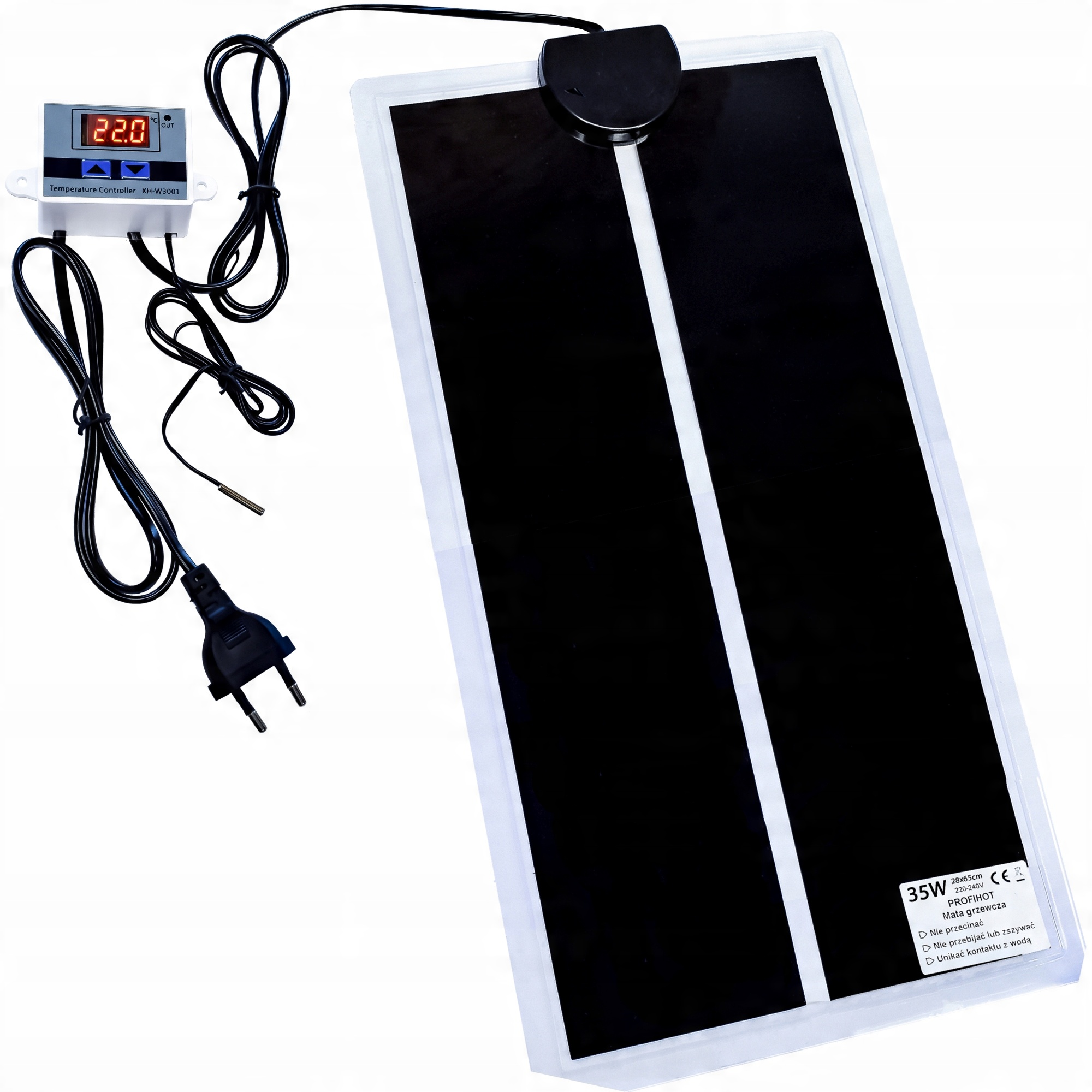 

Mata Grzewcza Z Termostatem Do Terrarium 28x65 35W