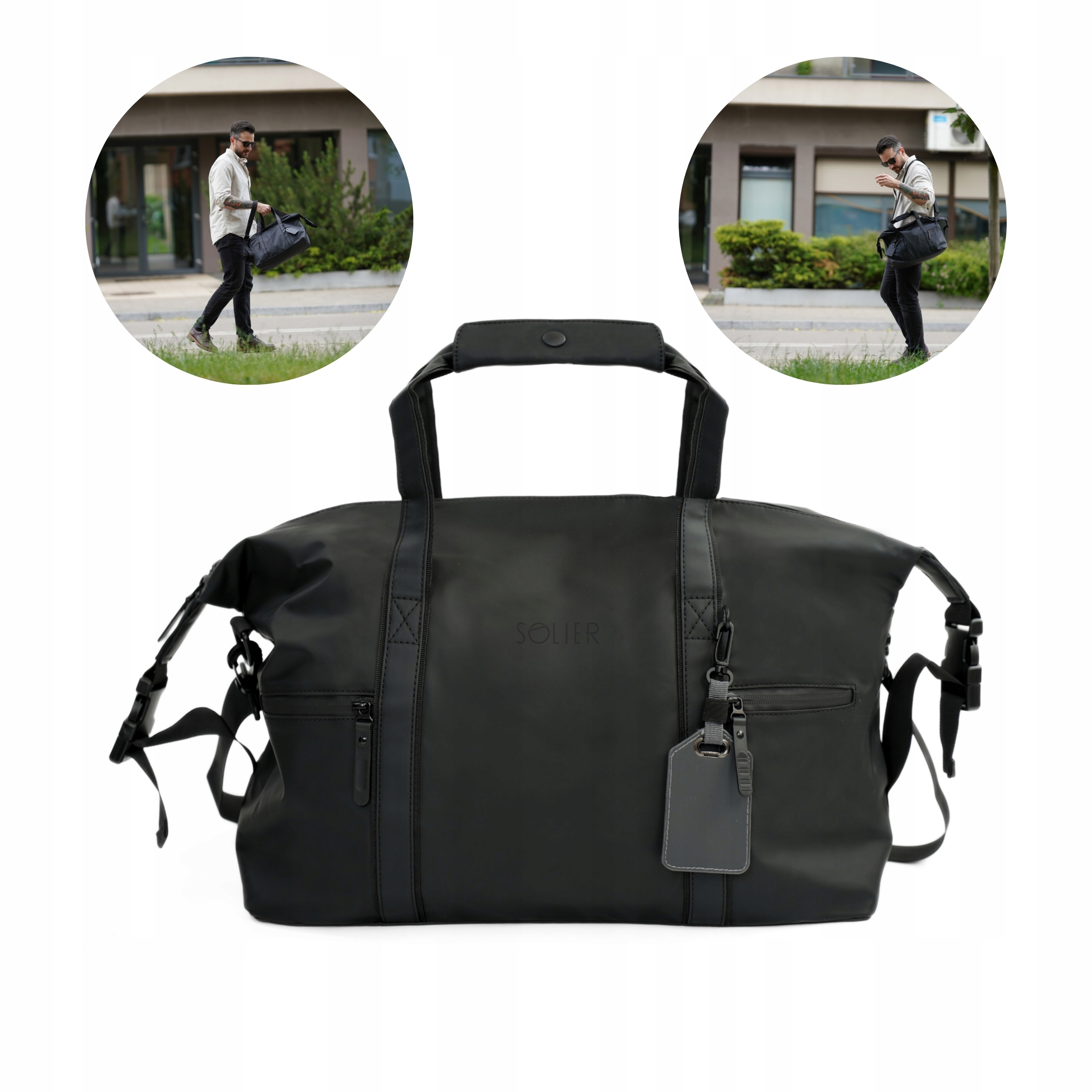 Cestovní taška víkendová Příruční zavazadlo do letadla Prostorná voděodolná