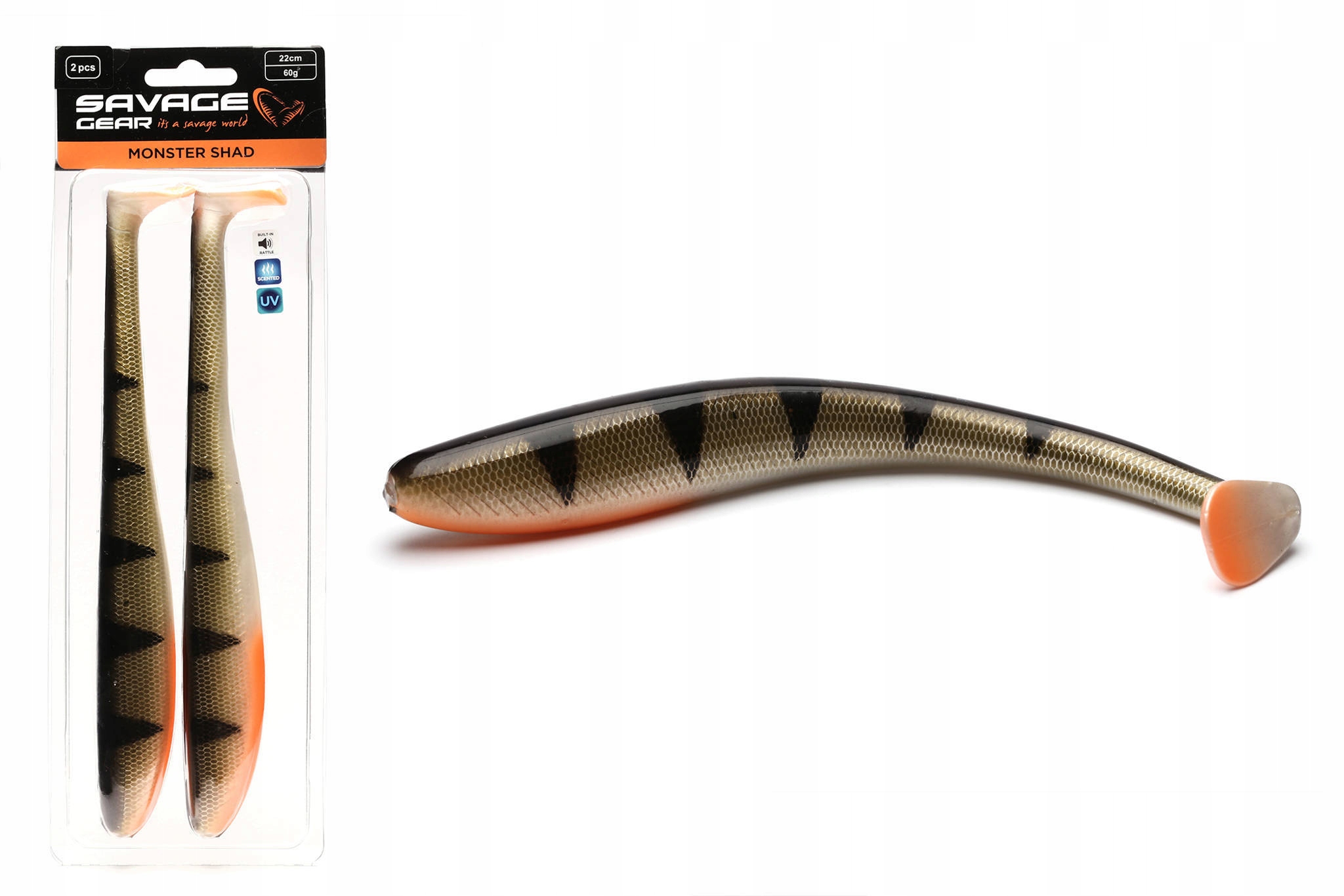 

Guma Savage Gear Monster Shad 18cm Perch Uv