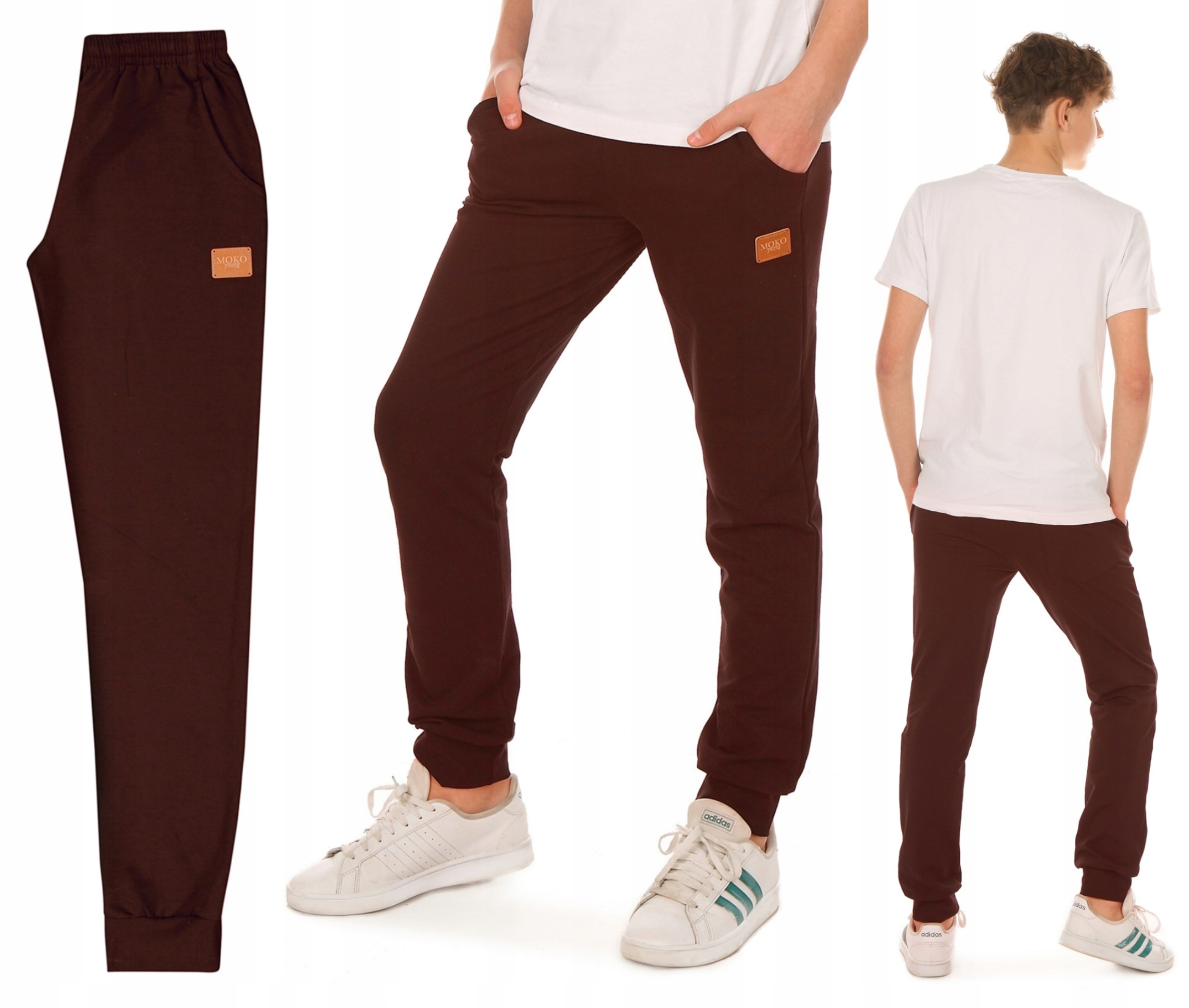 Spodnie dresowe SUPER JAKOŚĆ dres r.164 brązowe Produkt PL Marka Maja