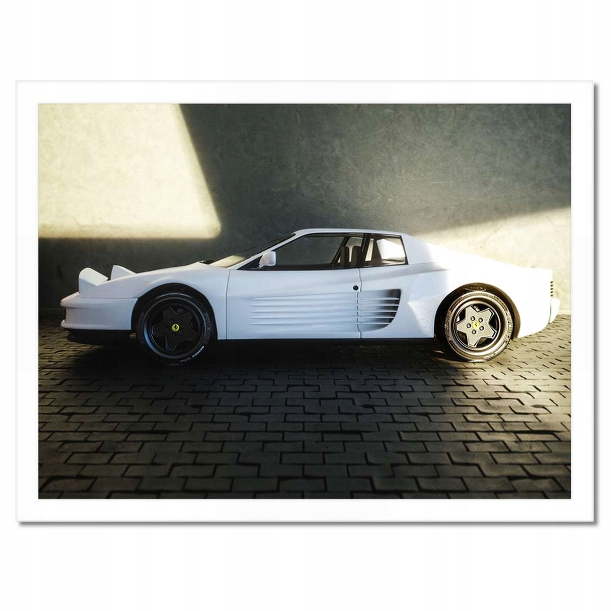 Plakáty v rámu 40x30 Bílé Ferrari