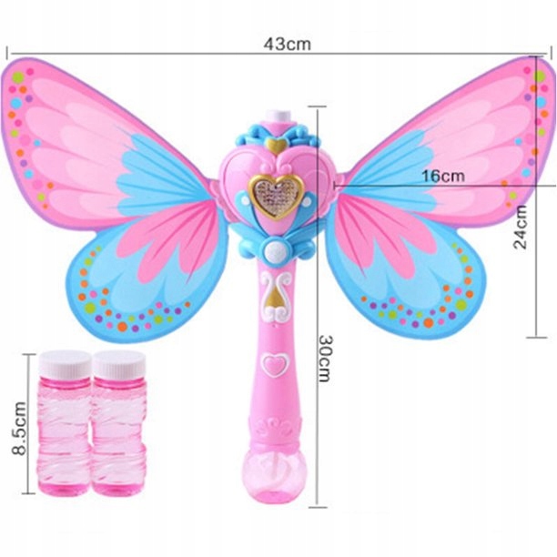 RÓŻDŻKA BAŃKI motyl AUTOMAT 2 PŁYNY LED do baniek Kod producenta 1004369