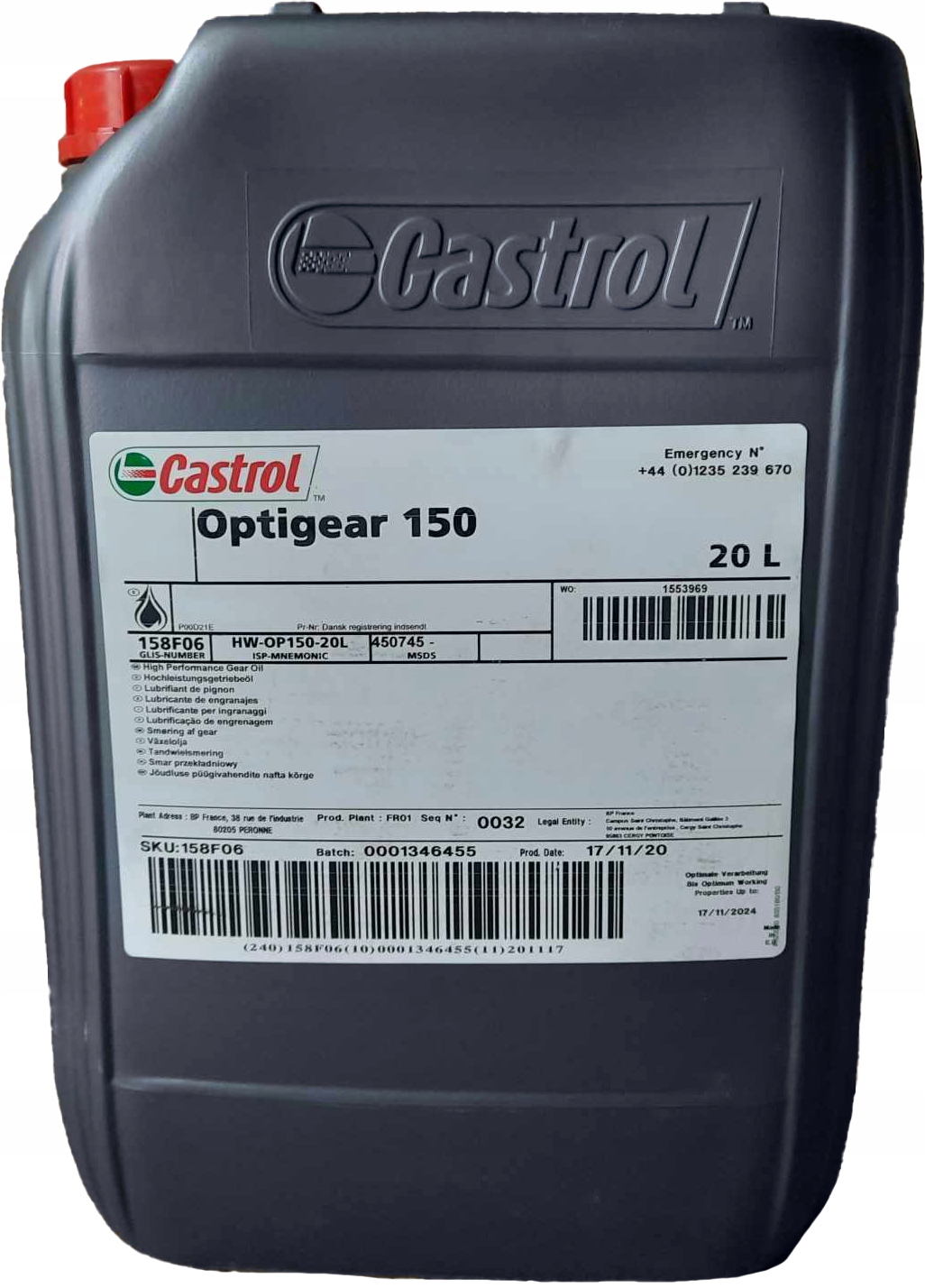 CASTROL Optigear 150, 20L