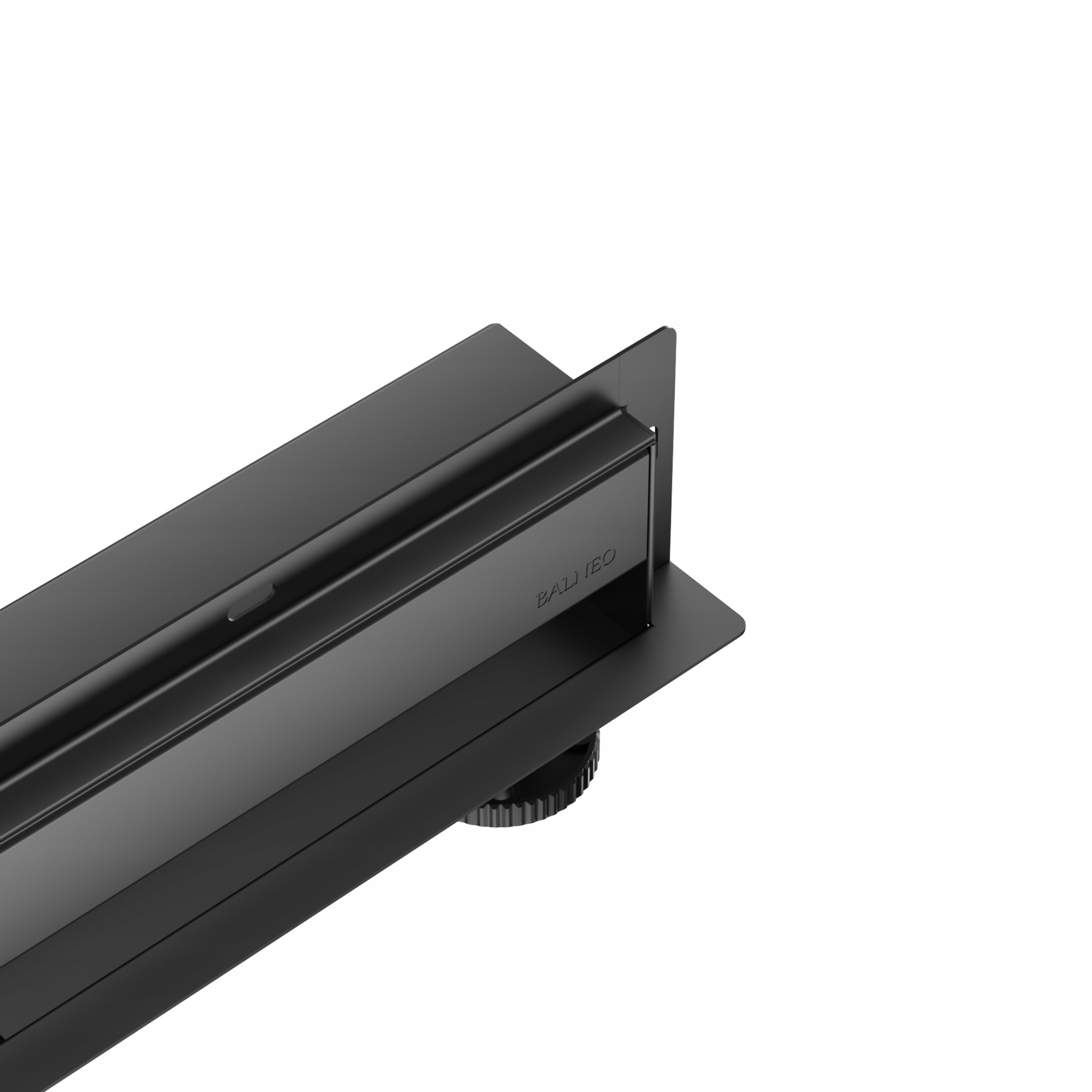 Balneo W-Drain Next Lineární Odtok 90 cm Černý, Inox Aisi 304
