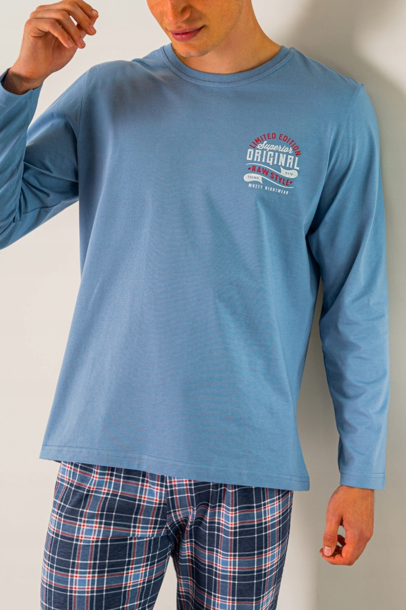 Muzzy Pánské pyžamo Original dlouhé kalhoty krata R: L