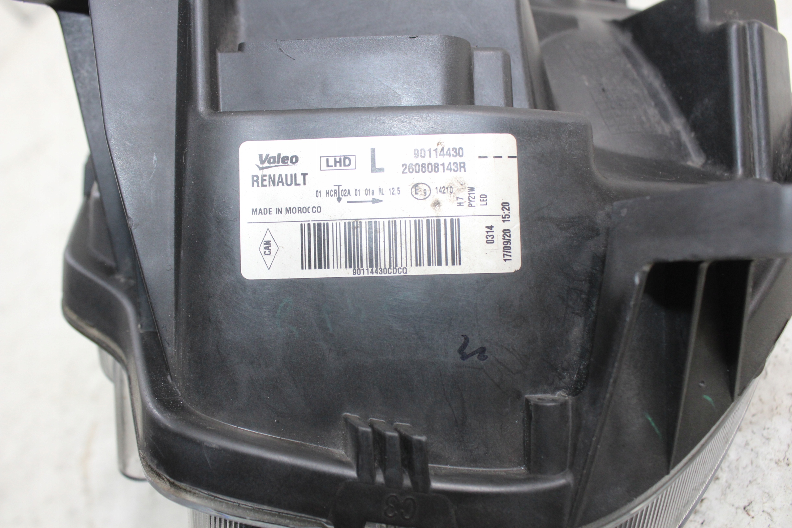 Dacia Sandero II lift light left front 260608143R