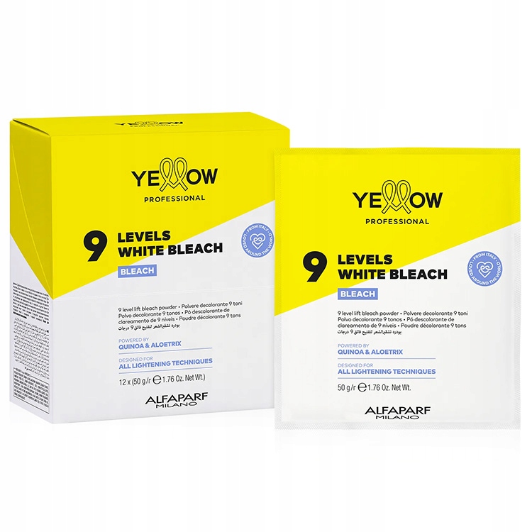 Yellow Rozjasňující Pudr Na Vlasy Do 9 Tónů 12 x 50 G (600 G)