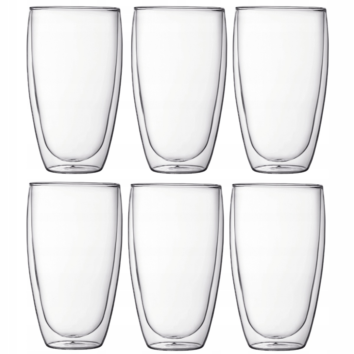 Bodum poháre s dvojitou stenou 6 ks Pavina 0.45 l Transparentné