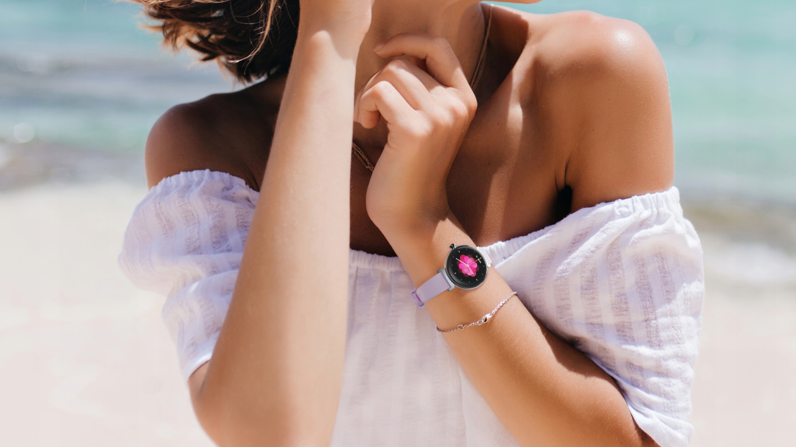 SMARTWATCH DAMSKI AMOLED Z FUNKCJA ROZMOWY POMIARY SPORT WODOODPORNY PL Płeć kobieta