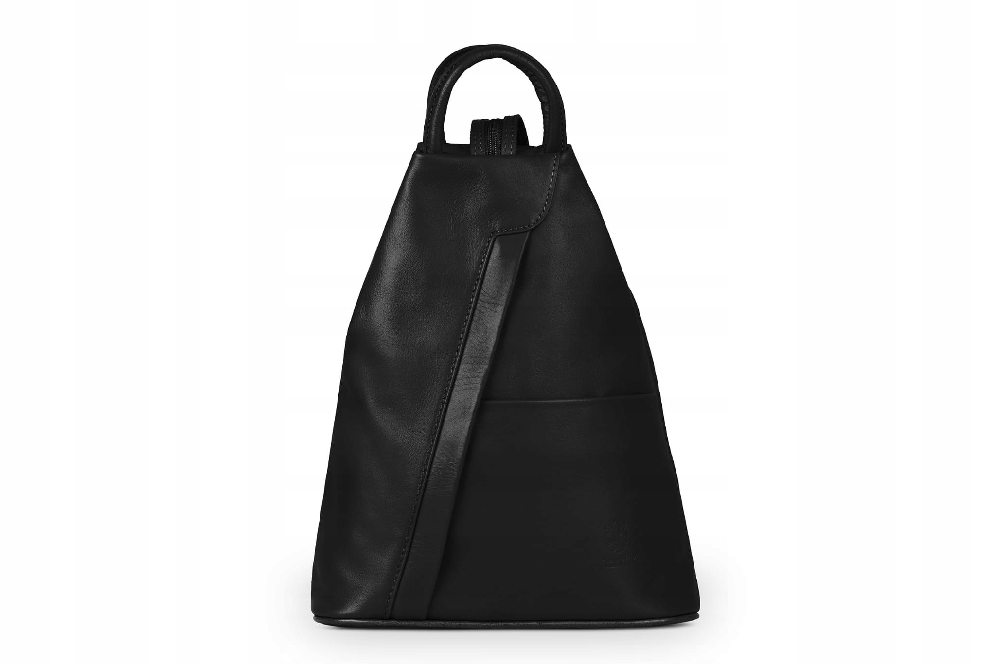 Kožený Batoh Vera Pelle Piramide Černý