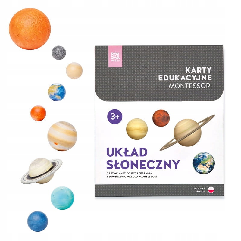

Karty Montessori Układ Słoneczny plakat figurki
