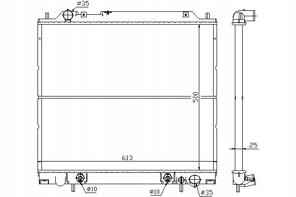 NISSENS CHŁODNICA SILNIKA MITSUBISHI DELICA / SPAC