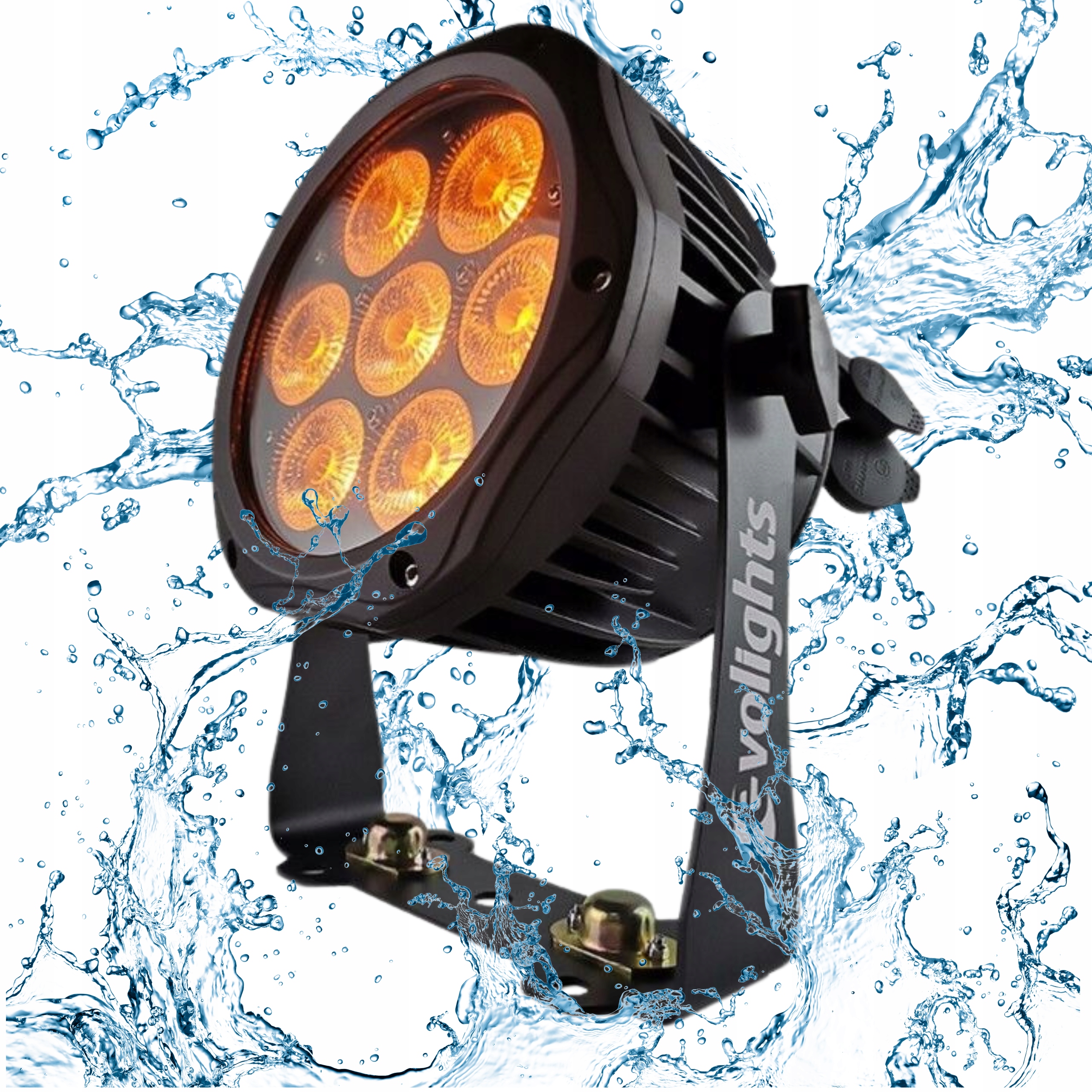 Evolights Glacier 7 Led Par 7x10W Rgbwa-uv IP65 venkovní osvětlení