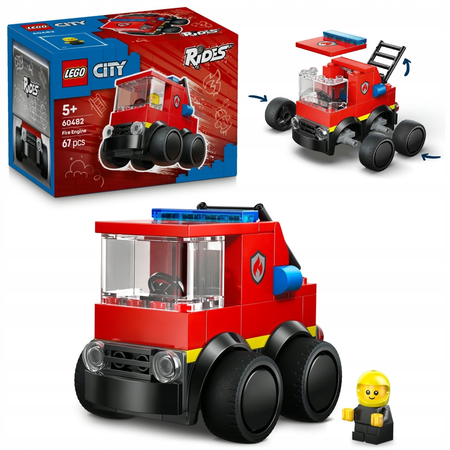 LEGO 60482 CITY POJAZDY WÓZ STRAŻACKI + KATALOG LEGO W WERSJI PDF