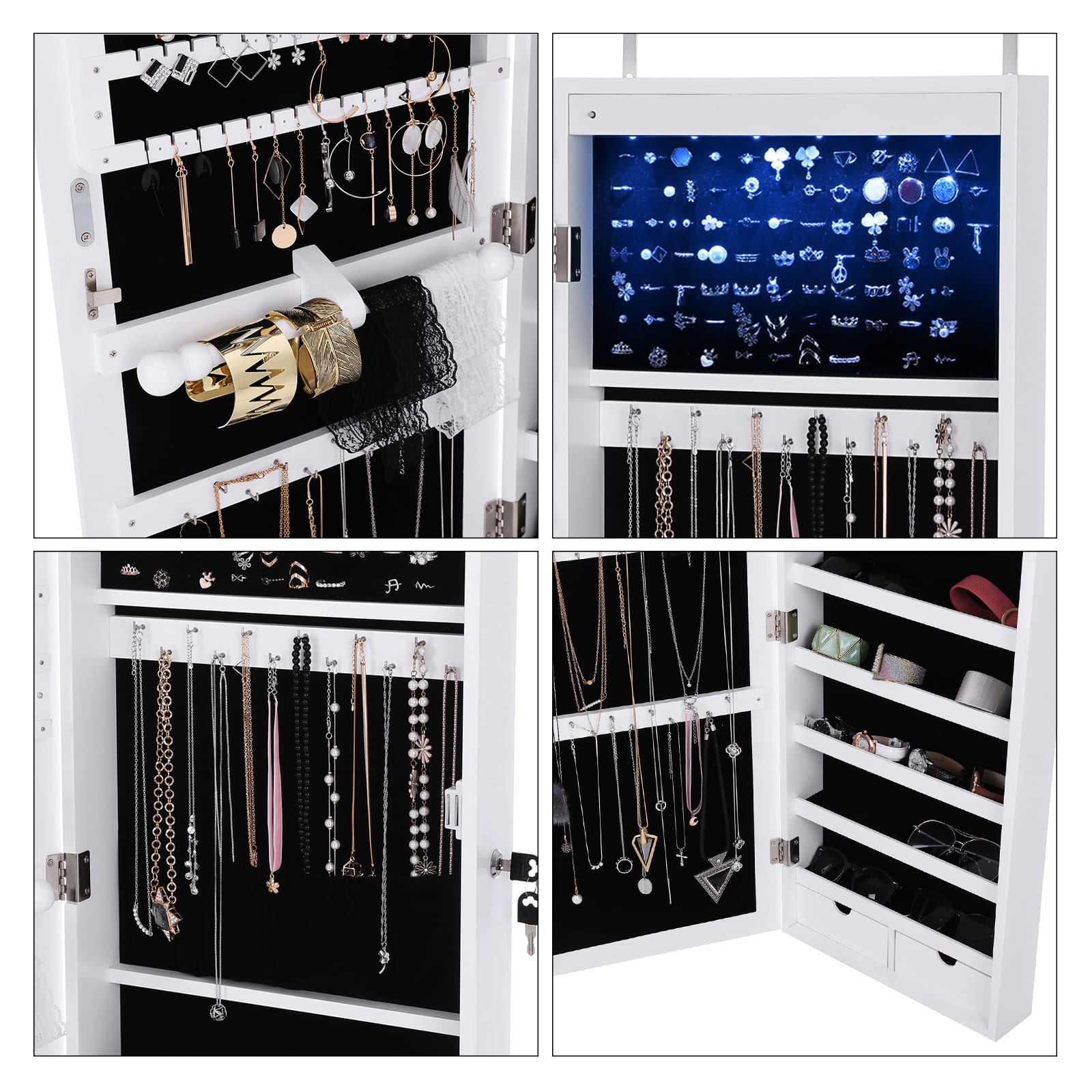 ДЗЕРКАЛЬНА ЮВЕЛІРНА ШАФА НАСТІННИЙ ТУАЛЕТНИЙ СТОЛИК Бренд Zanzara