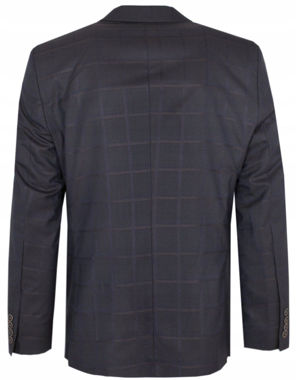 Marynarka RIGON, Brązowa w Dużą Kratę - 128/176 Rodzaj jednorzędowy