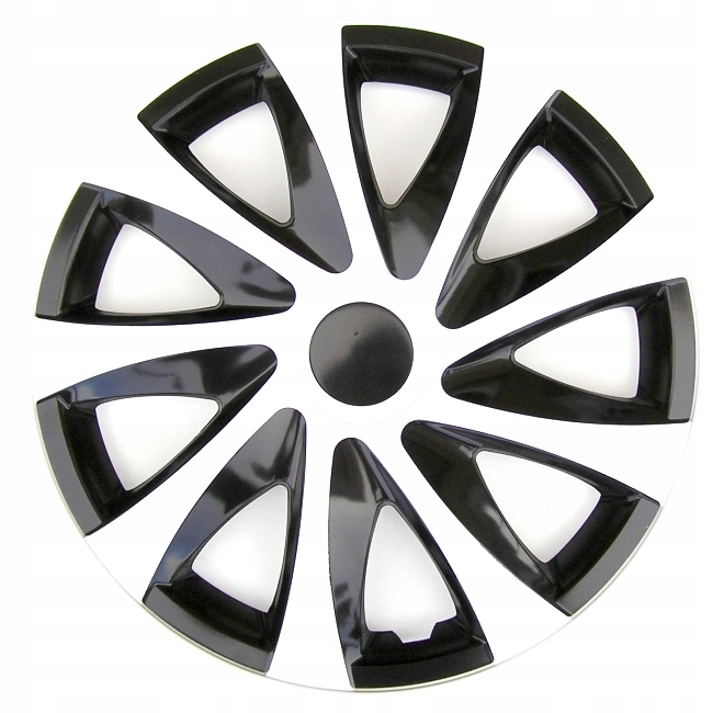 KOŁPAKI 15 cali DRACO BIAŁO CZARNE 4x SZTUKI