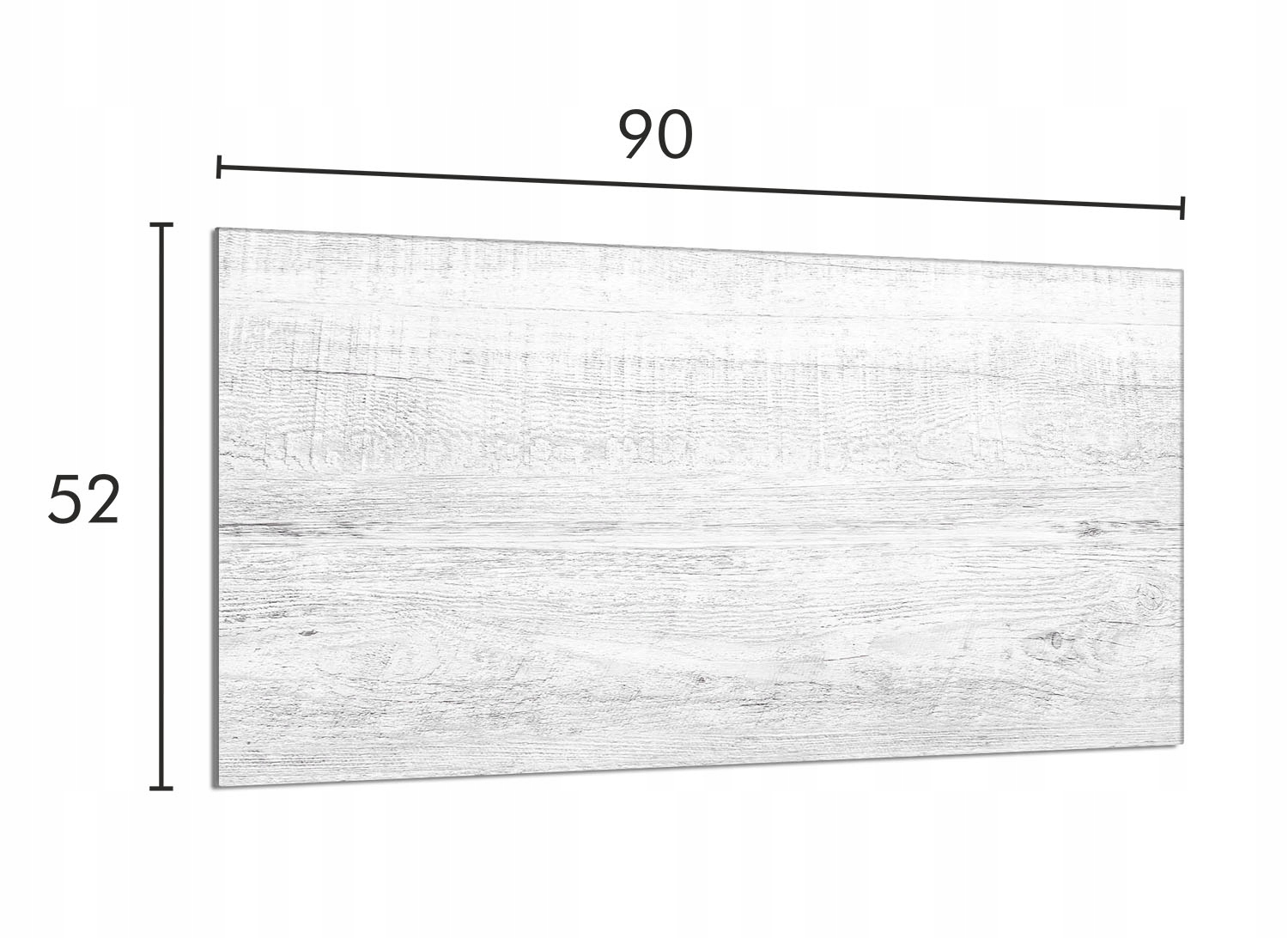 Skleněná ochranná deska na sporák 90x52 Dřevo