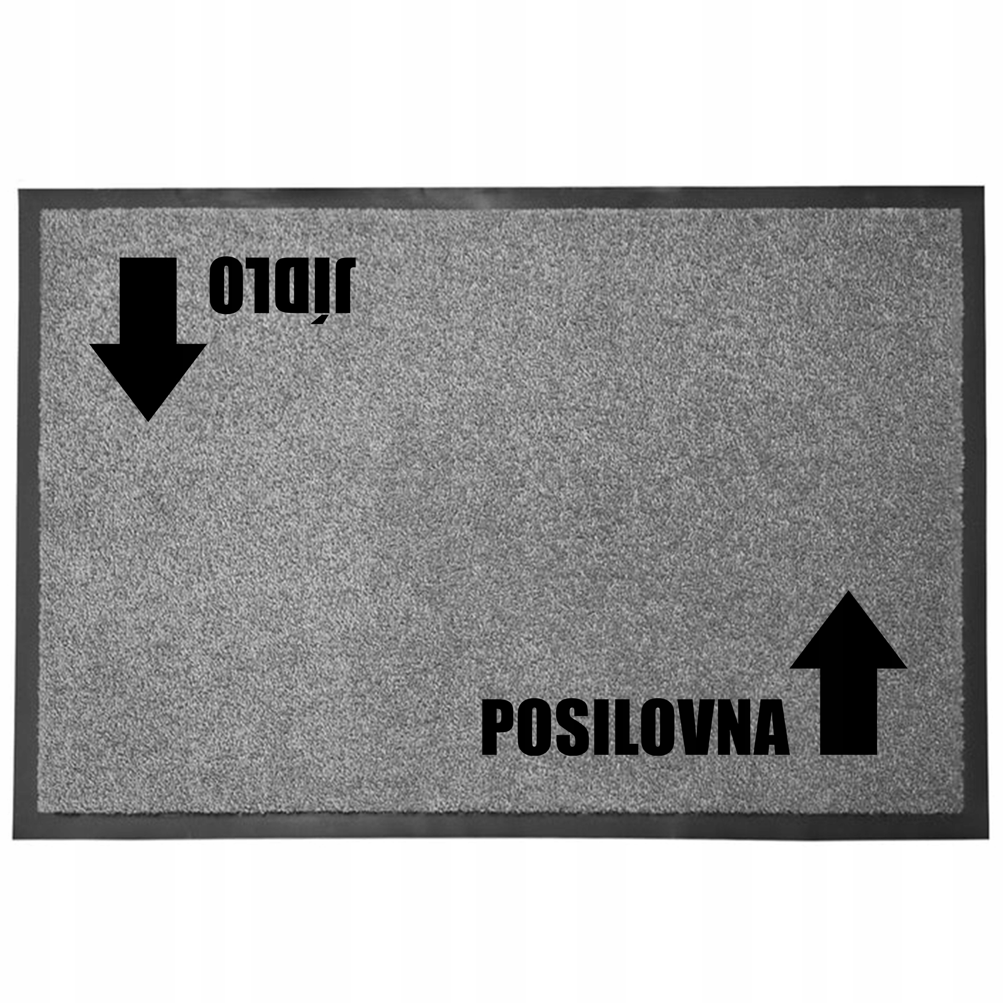 Vstupní rohožka Šedá Zábavná dekorativní posilovna jako Dárek do domu