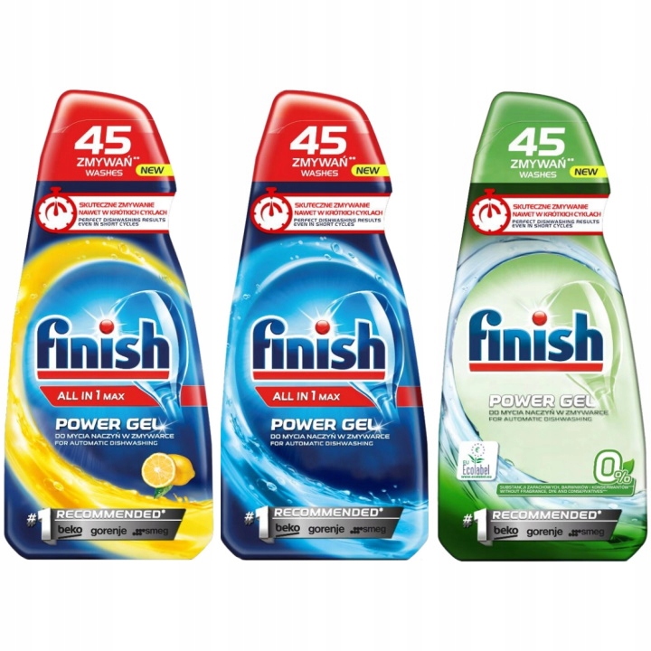 

Finish All-in-1 Max Żel Zmywarki Zestaw 3 x 900ml