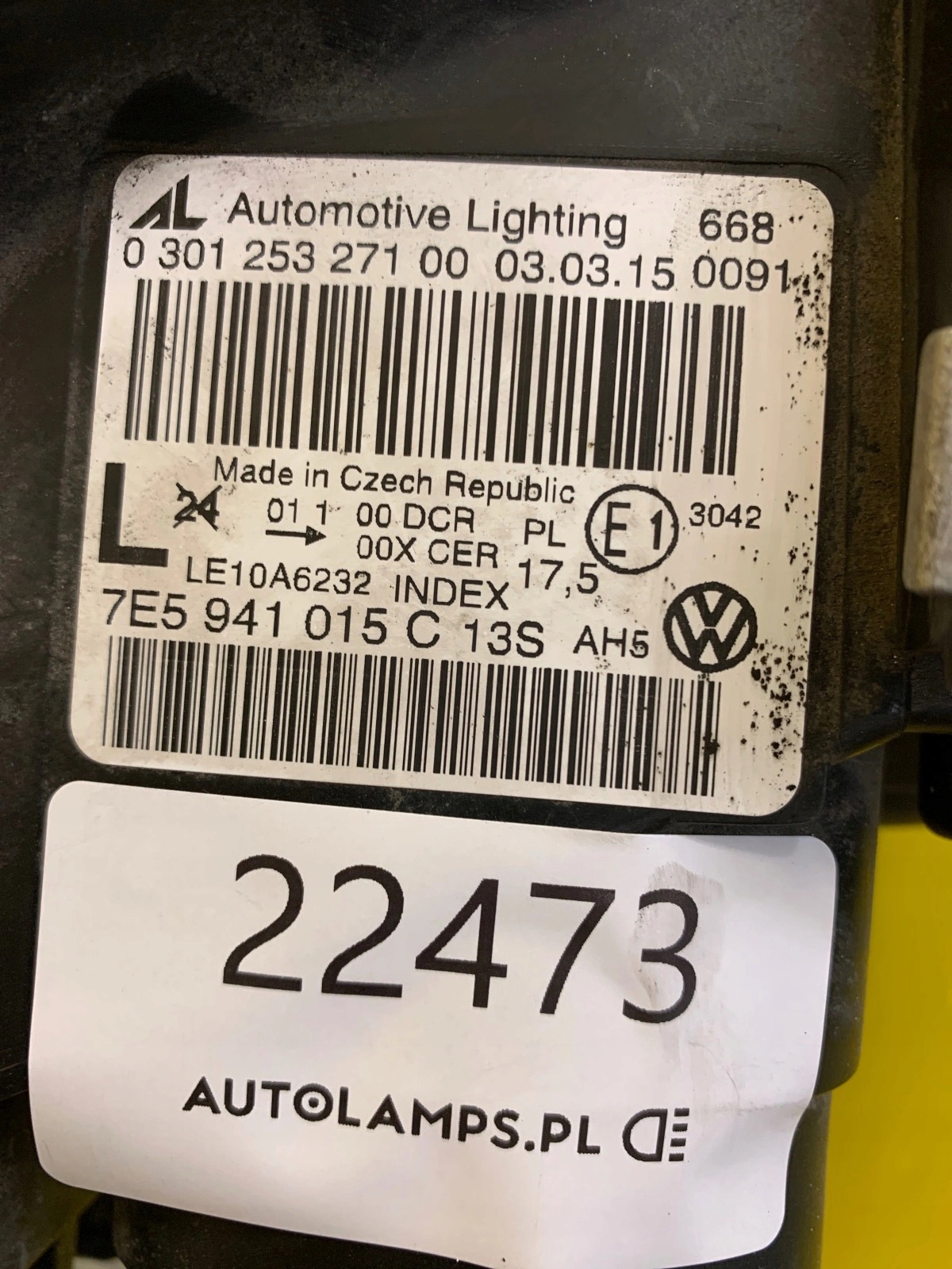 light left front VW T5 Lift xenon 7E5941015C