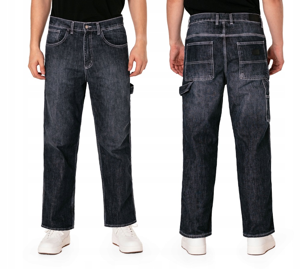 Pánské kalhoty Jeans Švédové s volnými širokými nohavicemi Cargo Hunter 875 L