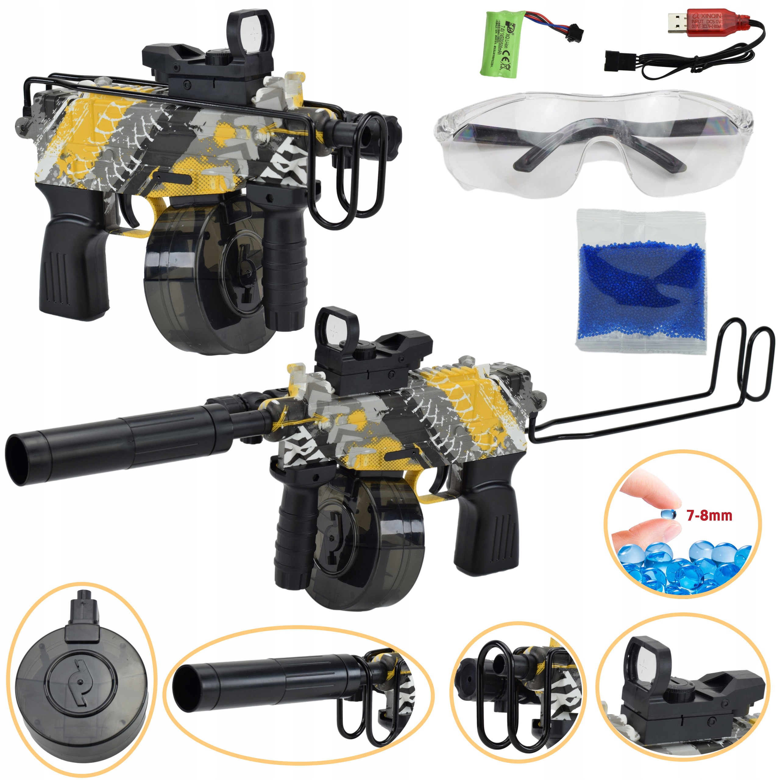 

Karabin Pistolet Automat Na Kulki Żelowe Blaster
