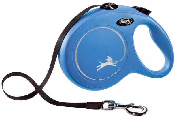 Levně Flexi New Classic Vodítko pro psa Páska L Modrá 8 metrů