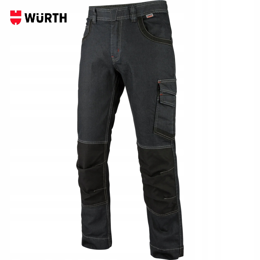 Spodnie Robocze Wurth Jeans Stretch Sagittarius Cordura Black R. 56