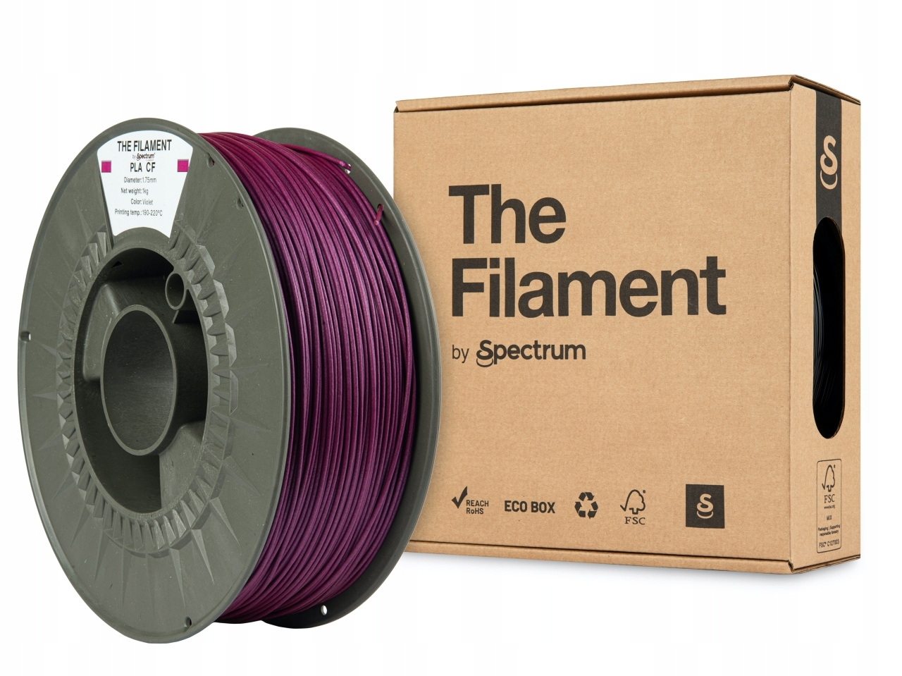 Filament The Filament by Spectrum PLA CF 1kg 1,75mm Fioletowy Violet