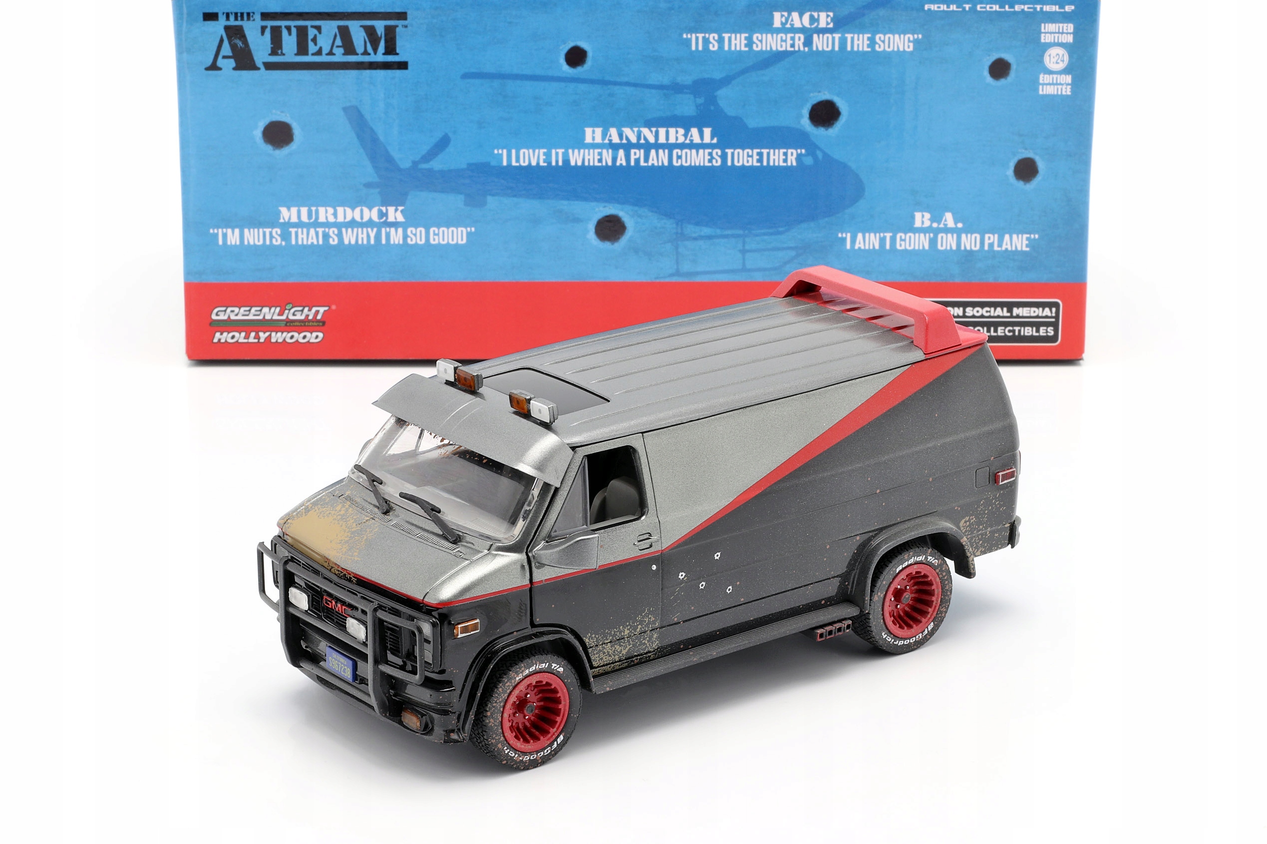 Greenlight 1983 Gmc Vandura A-team Van – Špinavá verze 1:24