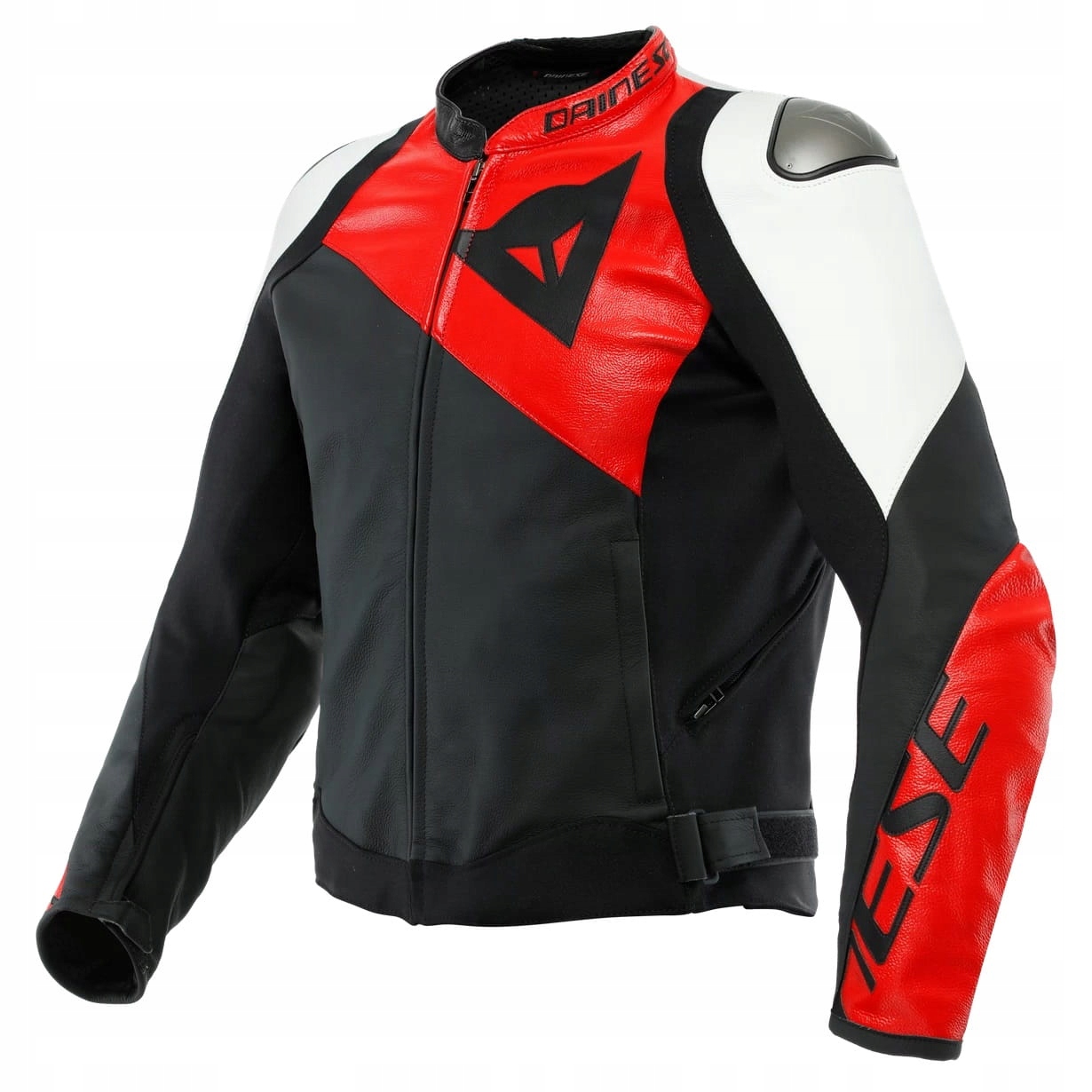 Kožená Motocyklová Bunda Dainese Sportvia Čierna Biela Pánska Ako Darček
