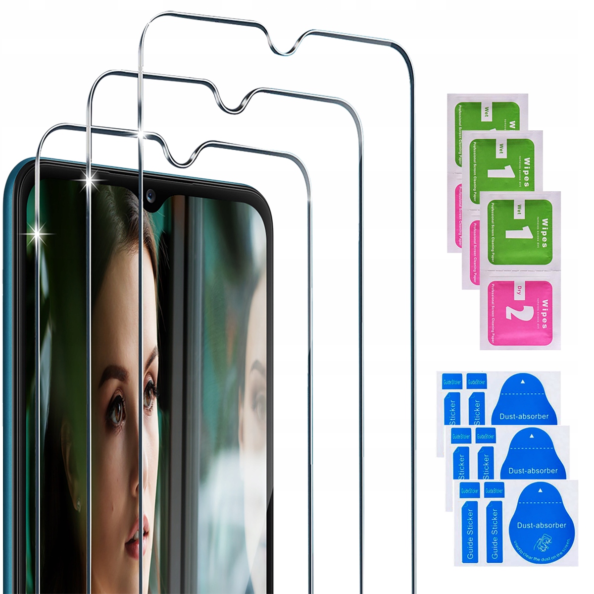 

3x Szkło Hartowane 9H do Huawei Nova Y61
