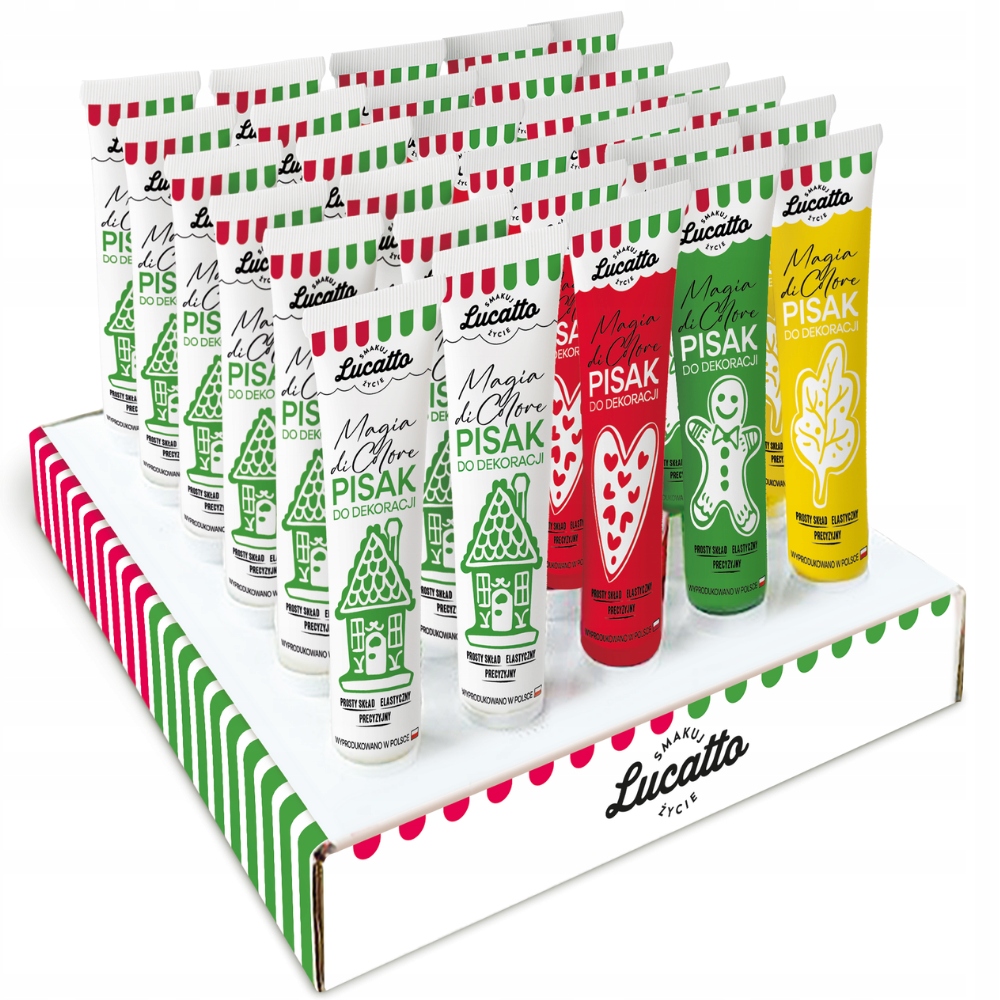 Lucatto dekorativní tužka mix barev pro zdobení perníkových koláčků 30x20g