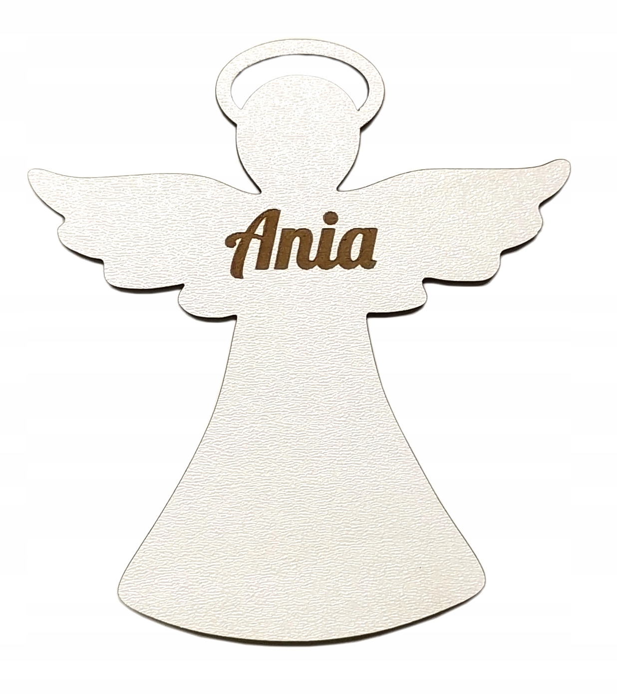 

Komunia dekoracja ozdoby aniołek anioł imię biały