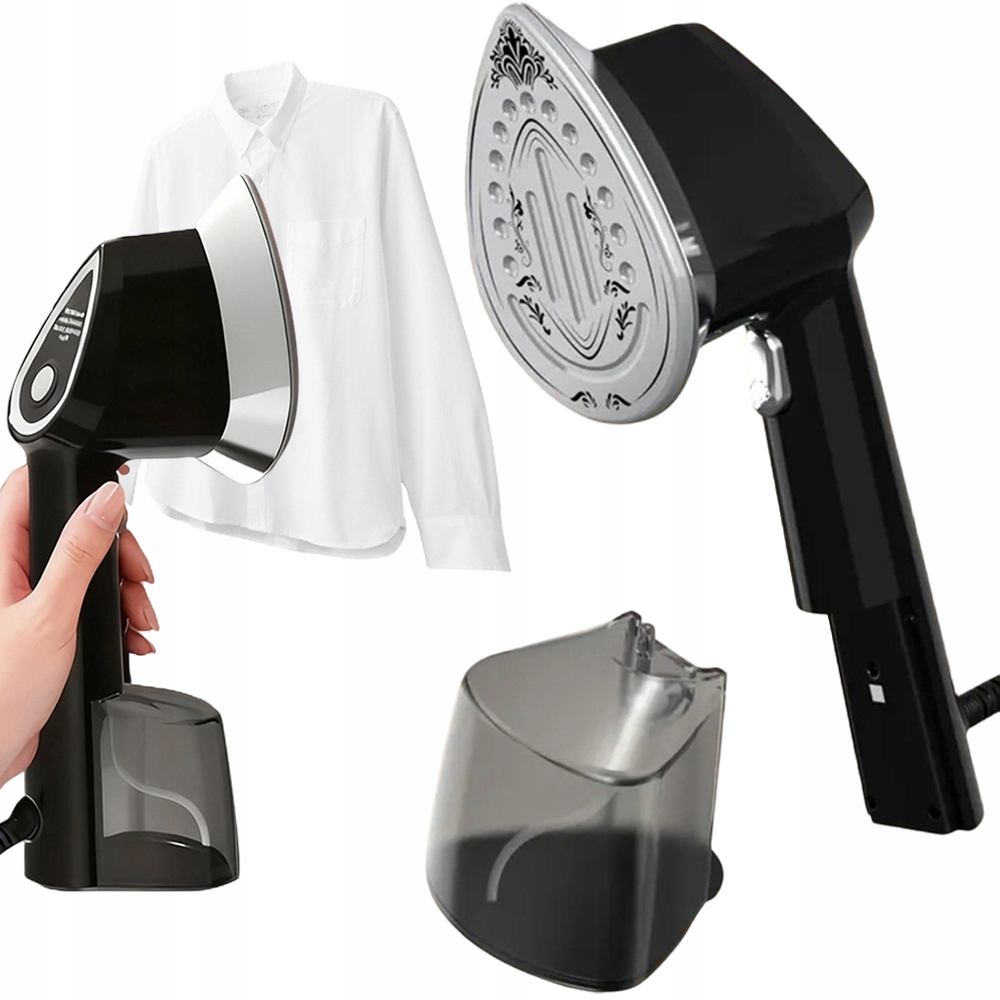 Žehlička 2v1 na oblečení a ložní prádlo s velkou nádržkou 250 ml